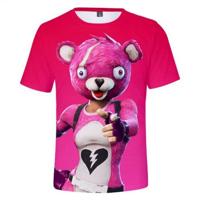 La Boutique Fortnite Tee Shirts Fortnite Adulte Enfant En France - t shirt fortnite ours rose experte des calins